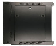 Extralink Szafka wisząca rack 9U 600x600 czarna dwusekcyjna EX.12943 - 489357 - zdjęcie 3